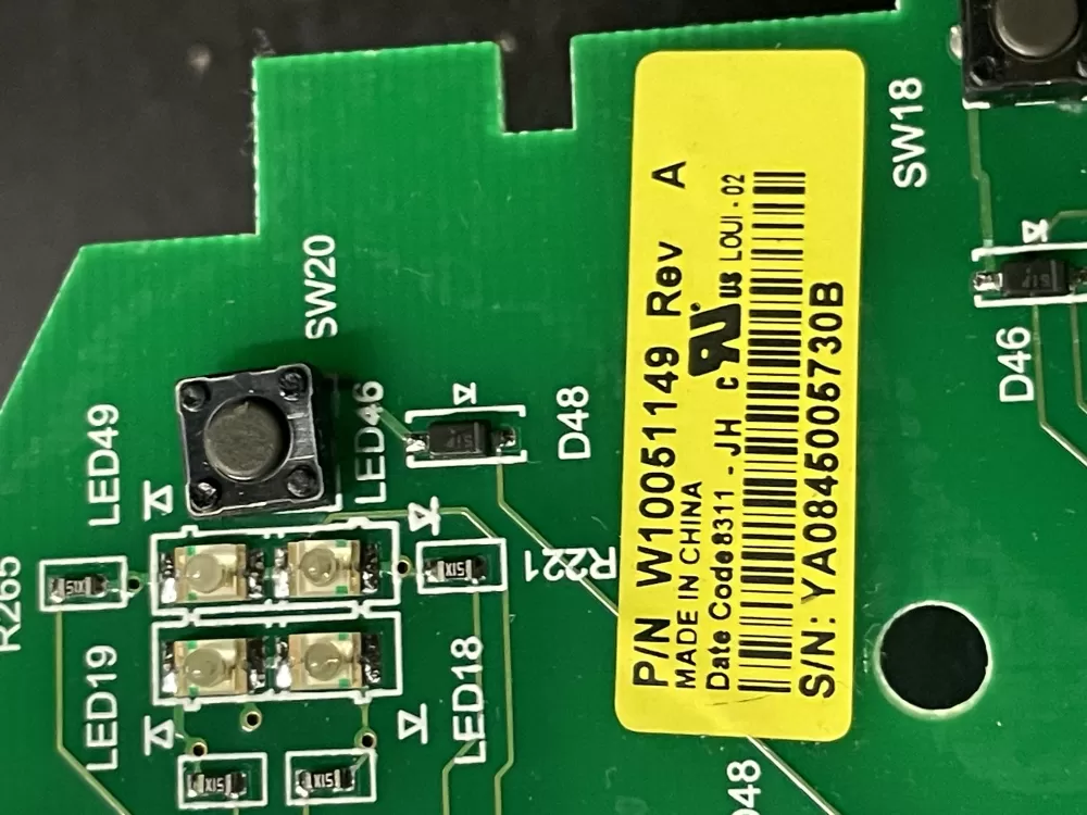 W10051149 WPW10051149 PS11748073 Washer Control Board AZ6486 | WM1415