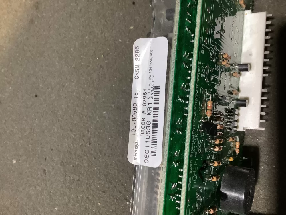 Dacor 100-00560-15 Oven Control Board AZ113070 | NR2123