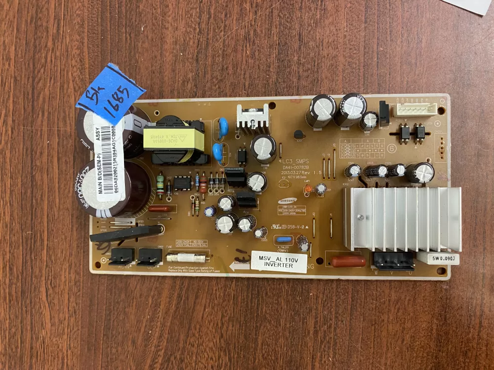 Samsung DA92-00215R Refrigerator Inverter Control Board AZ33408 | BK1685
