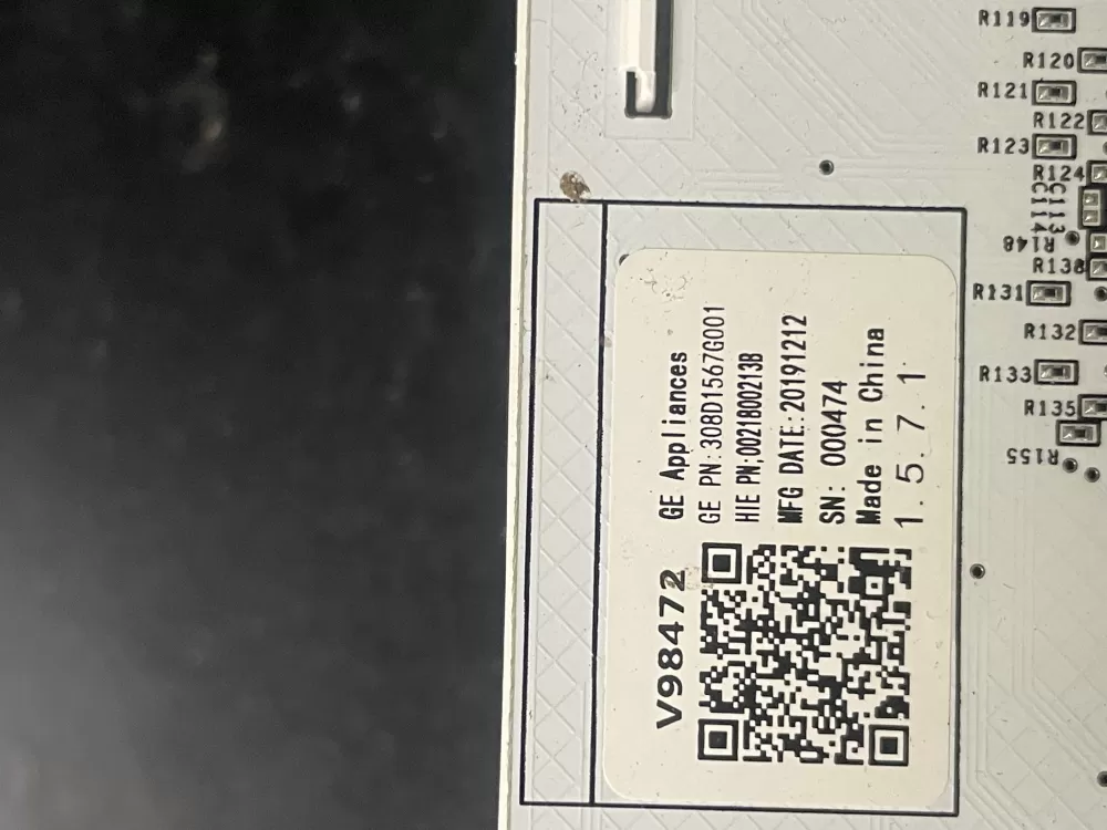 GE 308D1567G001 WH22X31164 Washer Control Board User Interface AZ10690 | 1352