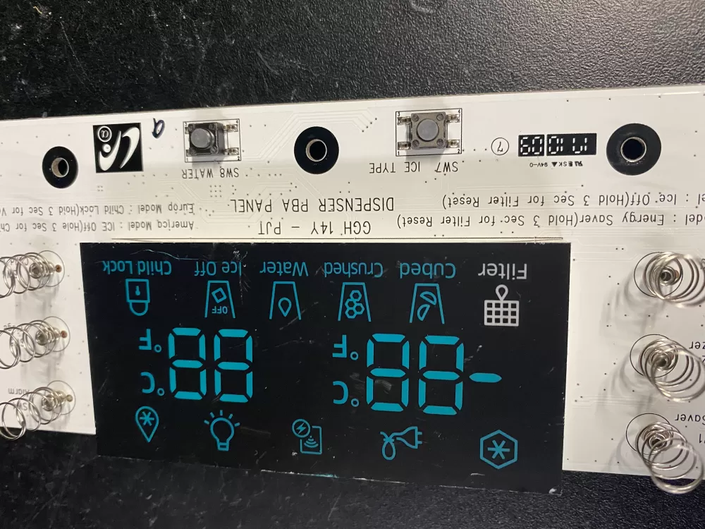 Samsung GGH 14Y - PJT DA97-11879K dispenser control board AZ3813 | BK827