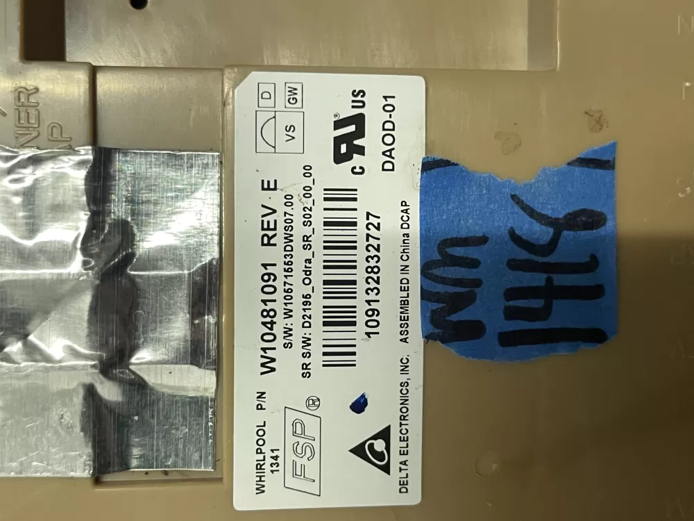 Kenmore W10481091 W10866118 AP6027291 Dishwasher Control Board AZ98477 | Wm1418