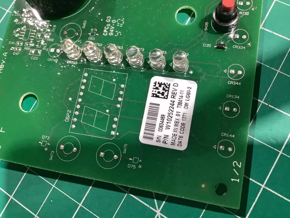 Whirlpool W10252244 Dryer Control Board AZ141634 | NRV566