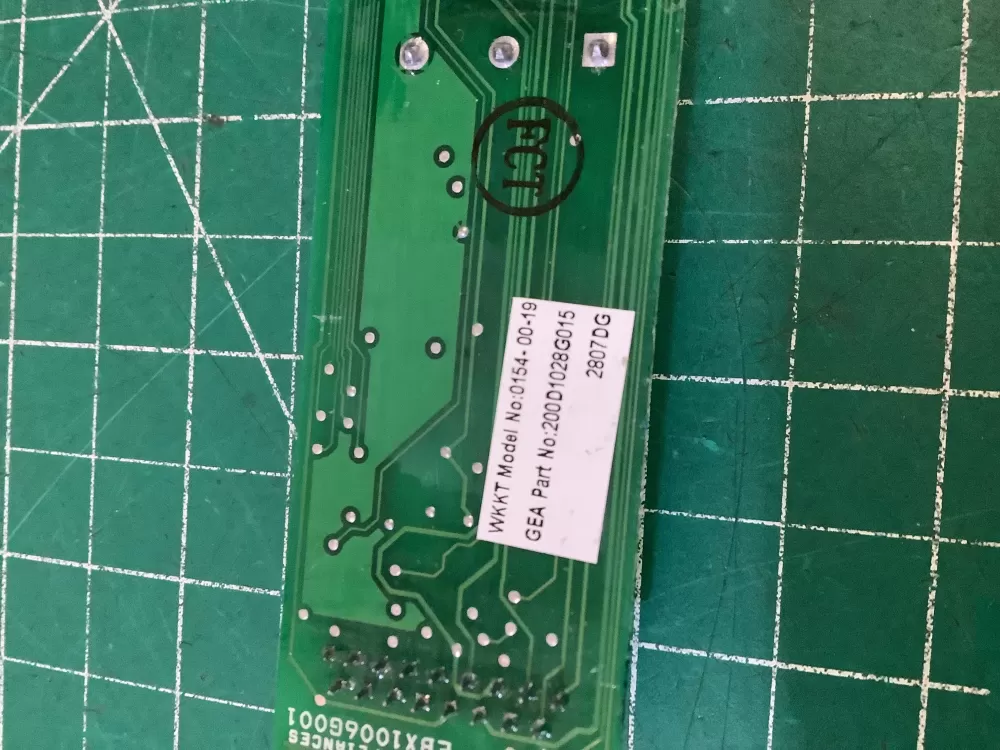 GE 200D1028G015 Refrigerator Display Control Board