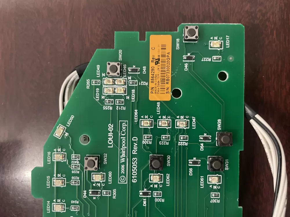 Whirlpool Maytag Kenmore 8564290 8565349 Washer Control Board AZ47707 | KMV130