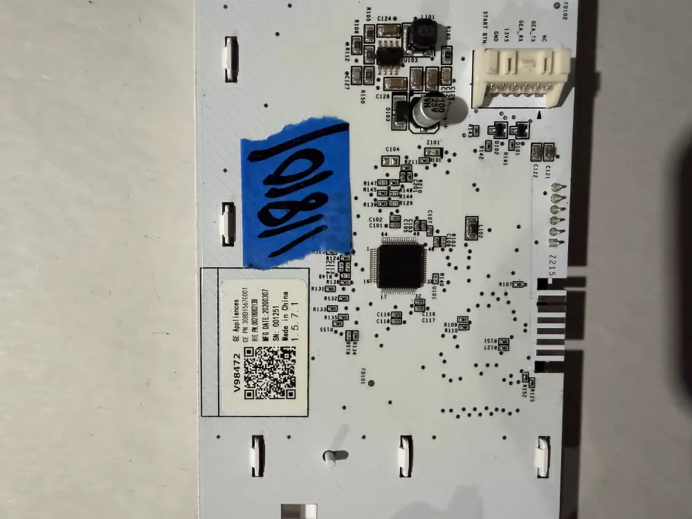GE 308D1567G001 WH22X31164 Washer Control Board User Interface AZ222516 | KMV810