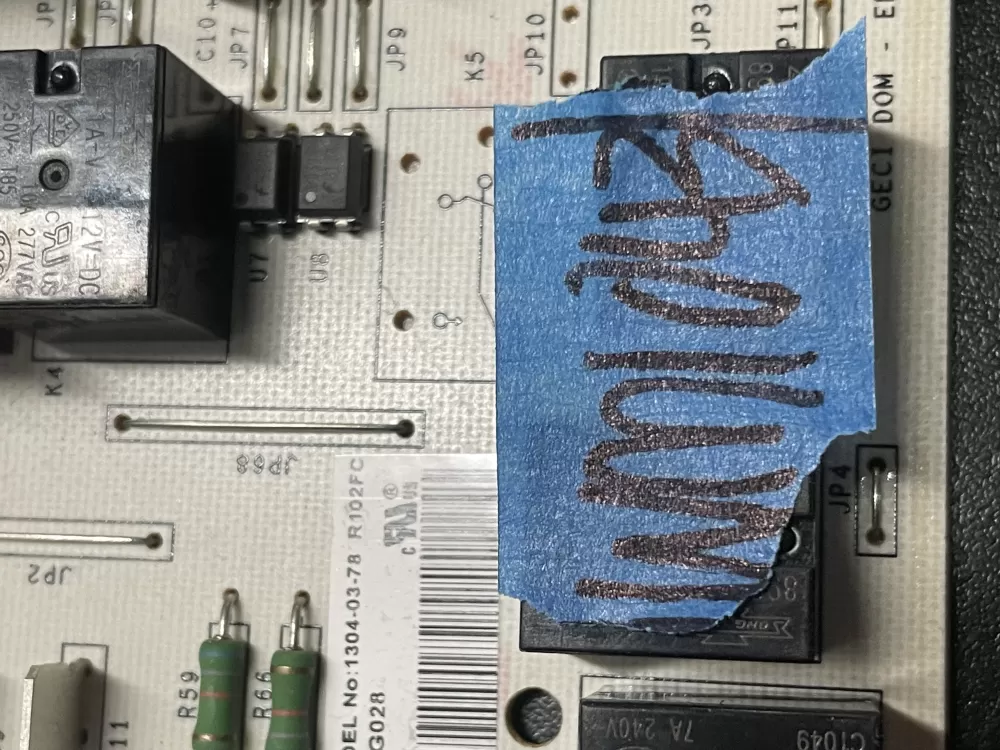 GE 200D6221G028 EBX1110P002 Refrigerator Control Board AZ1076 | Wm1043