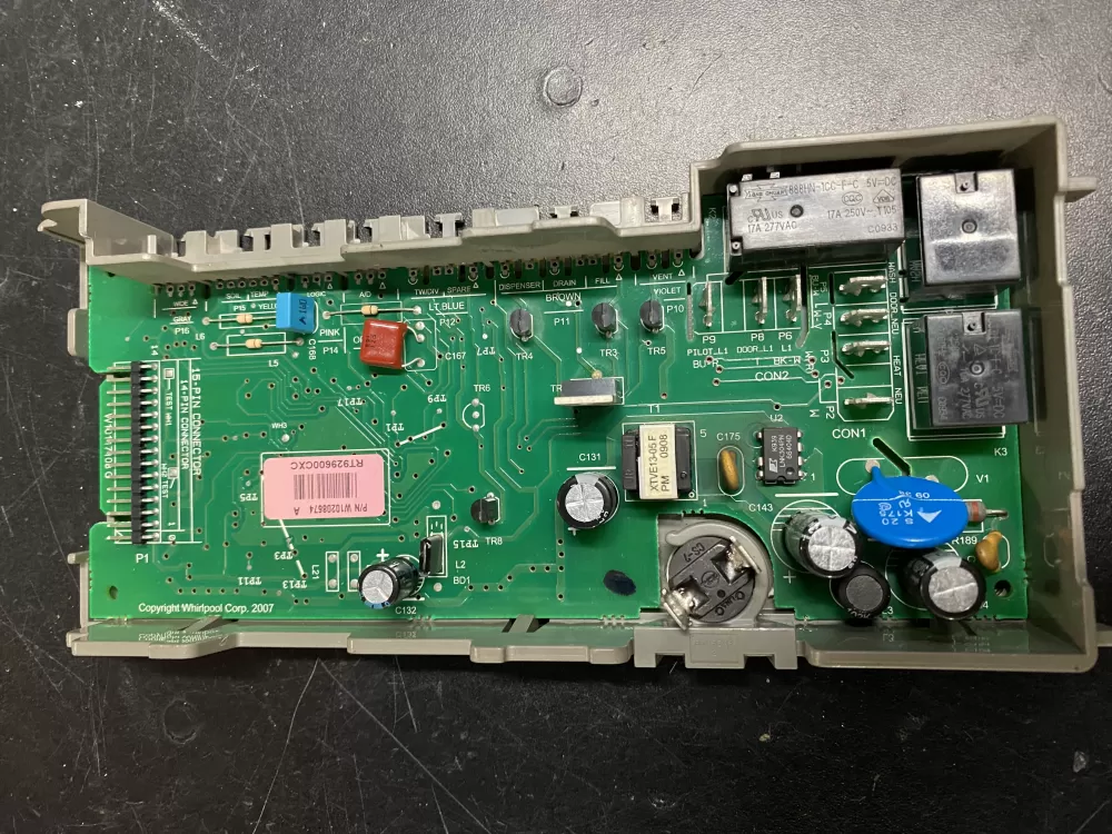Whirlpool  Maytag  KitchenAid  Kenmore AP6018710 W10130968 W10208674 W10285179 WPW10285179 PS11752012 Dishwasher Control Board