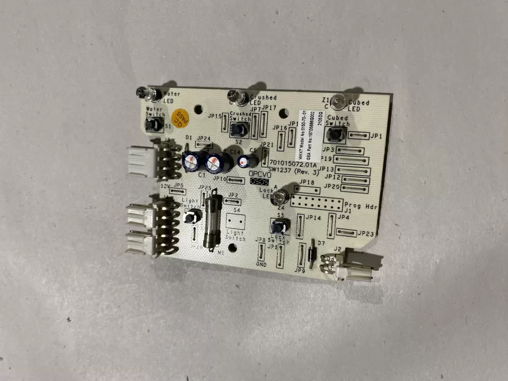 GE 197D5686G002  0150-70-01 Refrigerator Control Board