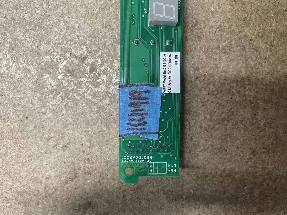 GE 200D1028G016 Refrigerator LED UI Display Control Board AZ22439 | KM1419