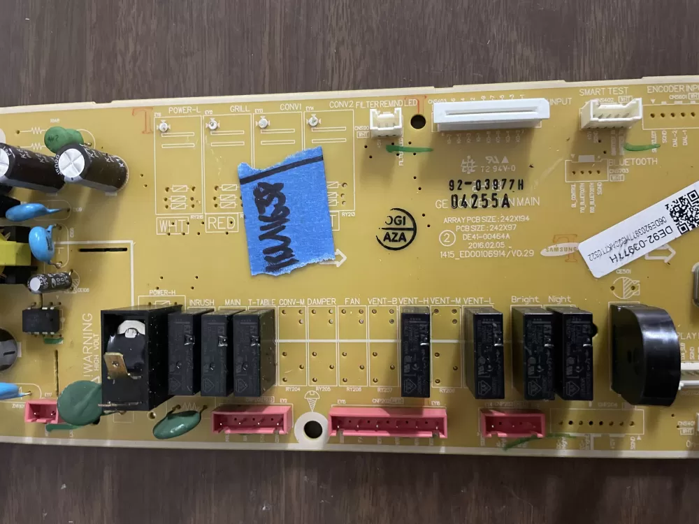 Samsung Wb56x30187 Microwave Control Board Panel AZ69856 | KM1638