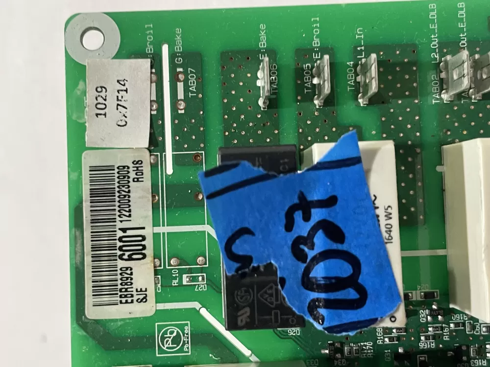 LG EBR89296001 Range Pcb Display Control Board Assembly AZ187298 | Wm2037