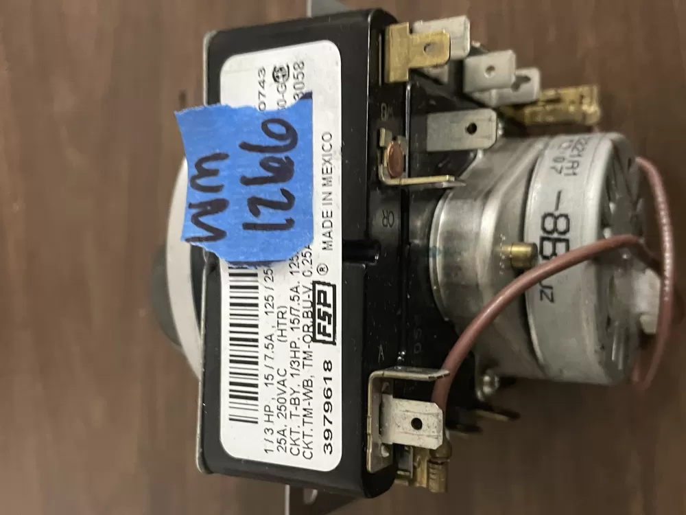 Whirlpool Amana Admiral AP6009056 3979618 3979618R Dryer Timer AZ79756 | Wm1266