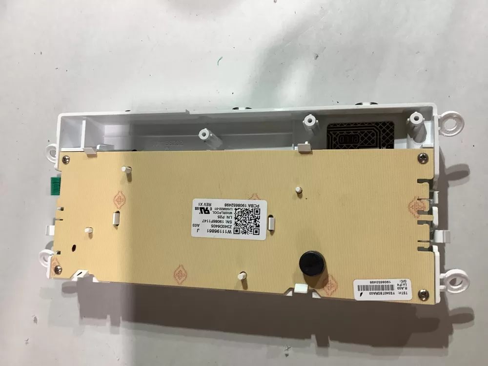 Whirlpool Maytag W11196861 Dryer Control Panel AZ183767 | ZC2711