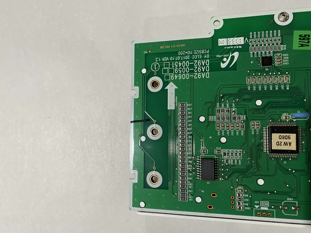 Samsung DA92 00649A Refrigerator Control Board Dispenser AZ172234 | BK2614