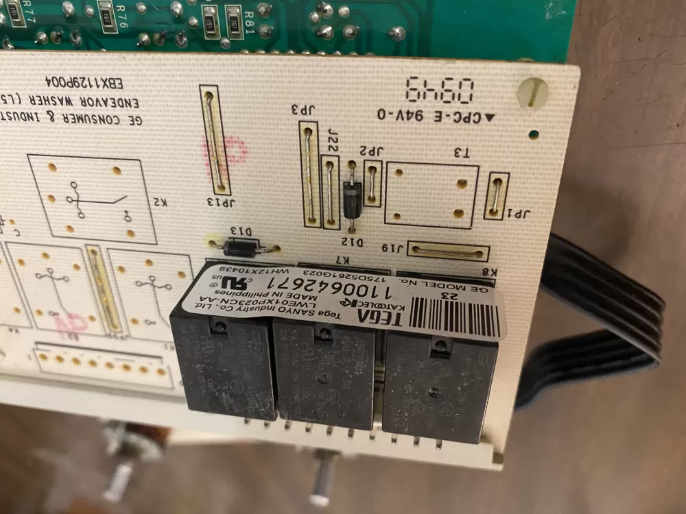 GE 175D5261G023 EBX1129P004 WH12X10439 Washer Control Board AZ31052 | BK1668