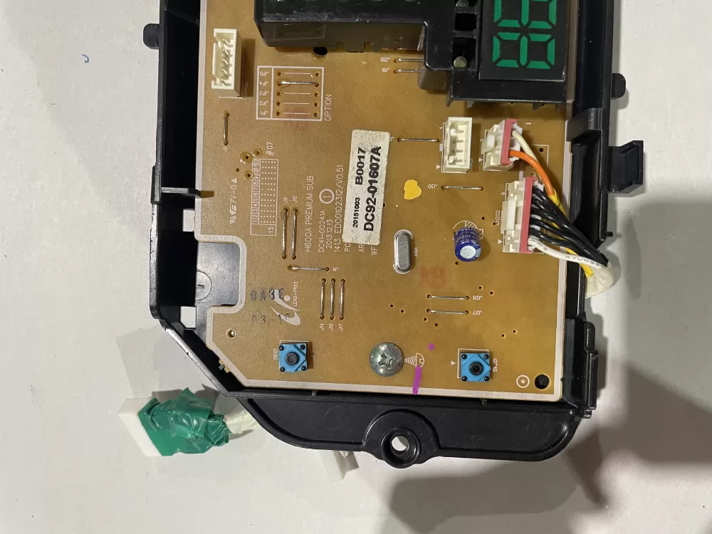 Samsung DC92 01607A Dryer Control Board Interface AZ184426 | KMV638