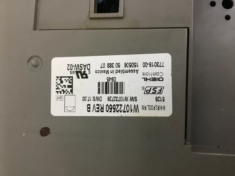 Whirlpool Kenmore Amana AP5958462 Dishwasher Control Board AZ33267 | NR92