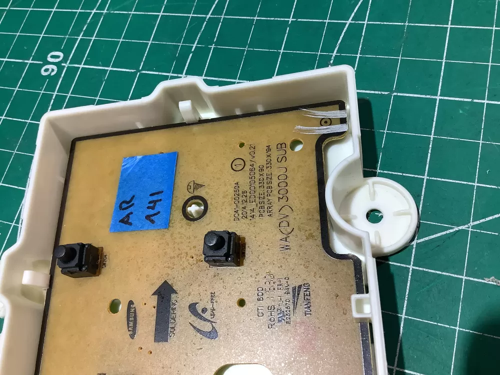 Samsung DC92-01736B DC94-11366A Dryer UI Control Board AZ179701 | AR141