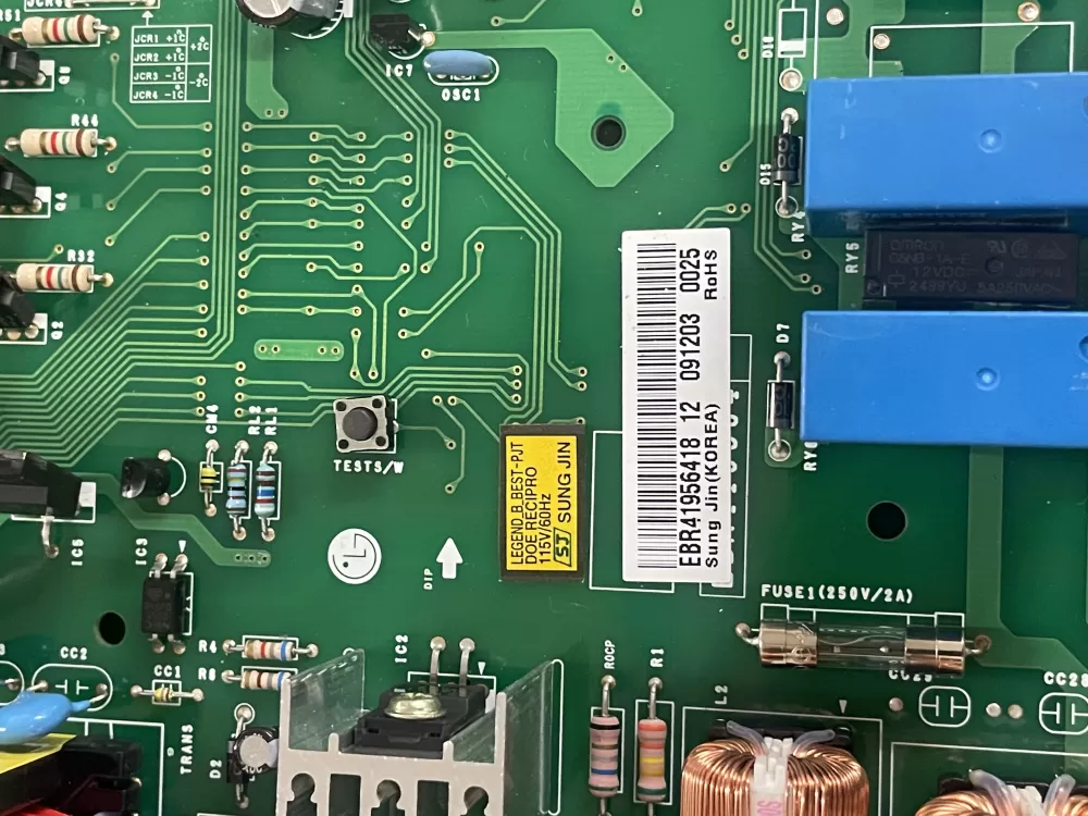LG Kenmore AP4671992 EBR41956418 Refrigerator Control Board AZ62514 | KM1970