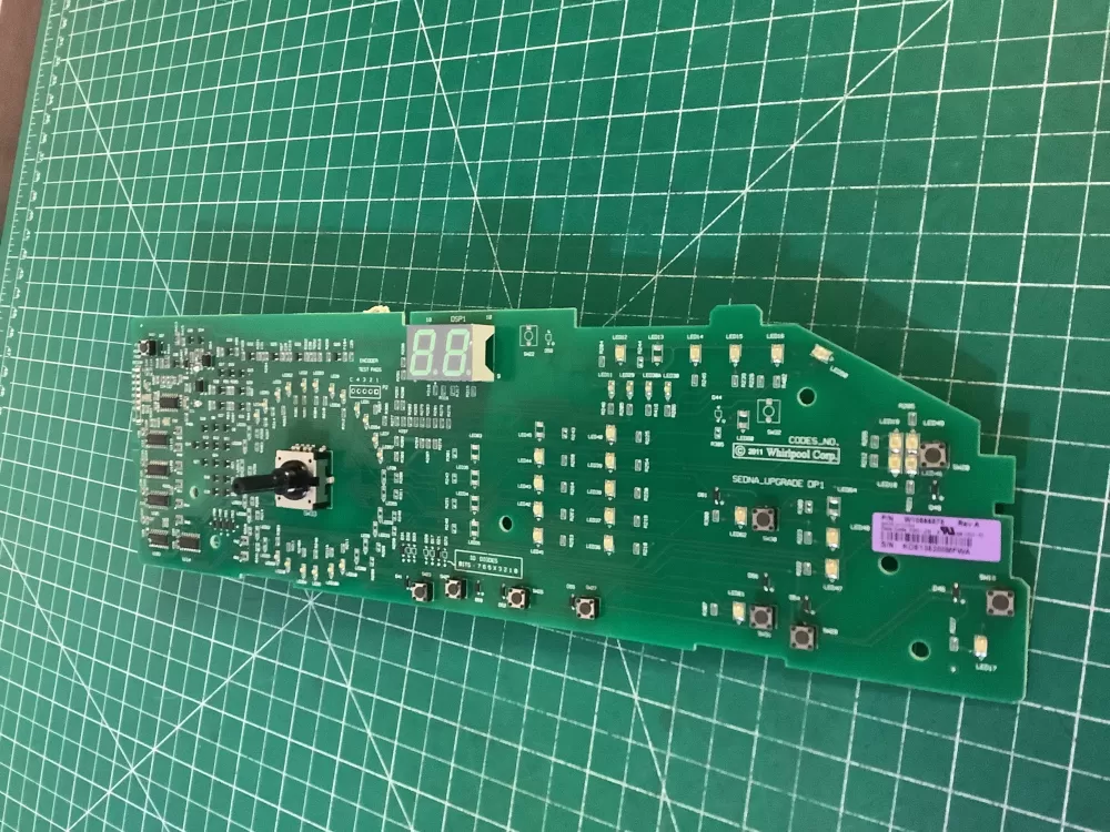 Whirlpool W10566878 Washer User Interface Control Board