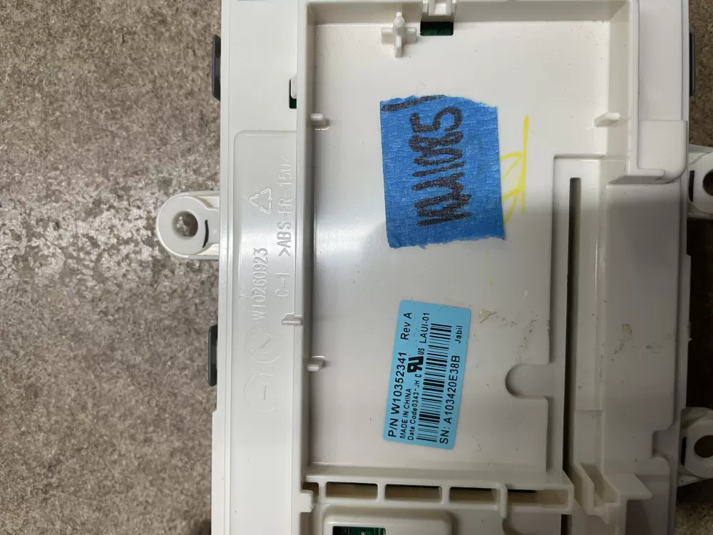 Whirlpool W10352341 Dryer Control Board AZ12719 | KM1085