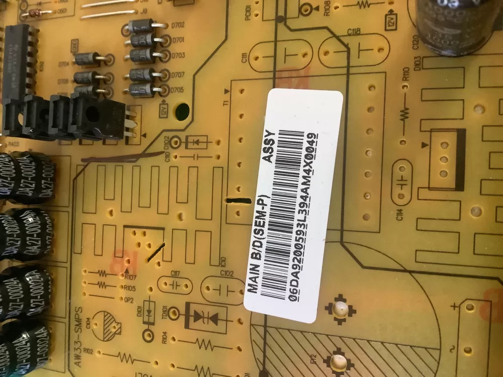 Samsung DA92 00593L Refrigerator Control Board AZ206650 | NR1115