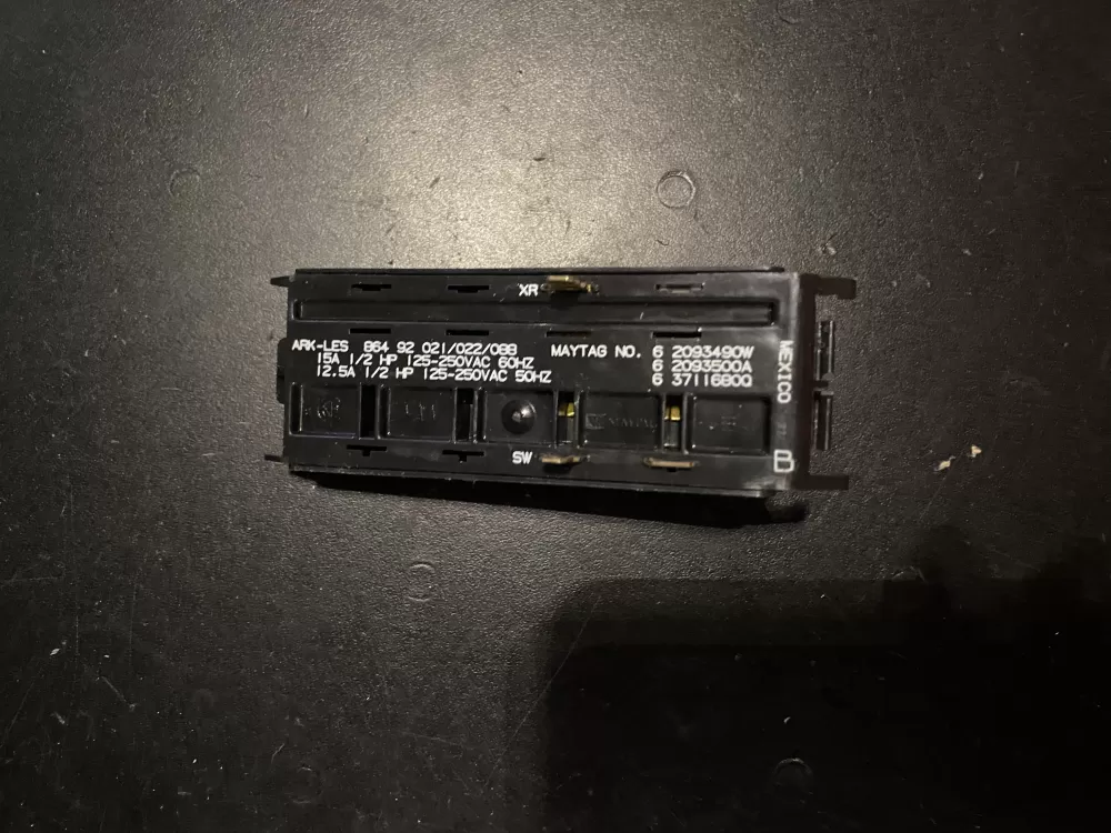 Maytag 6 2093490 Washer Control Board Switch AZ24685 | BK438