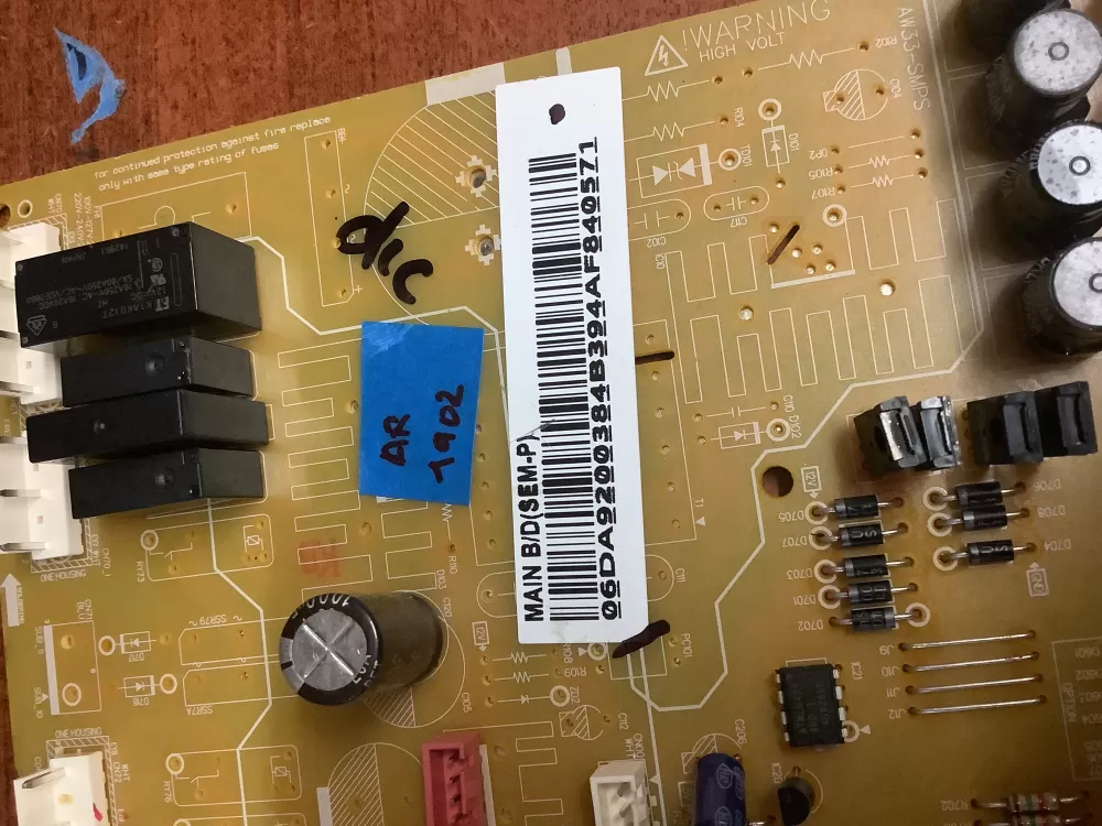 Samsung AP5620310 DA92 00384B Refrigerator Control Board AZ195712 | AR1902