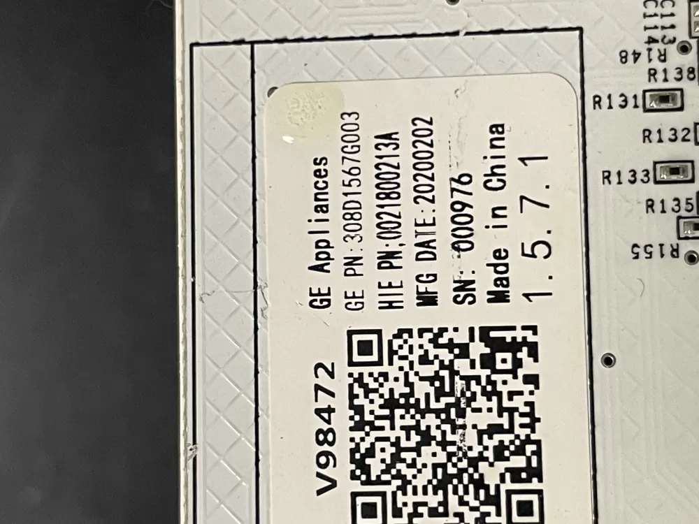 GE 308D1567G003 Washer Control Board AZ7571 | WM1601