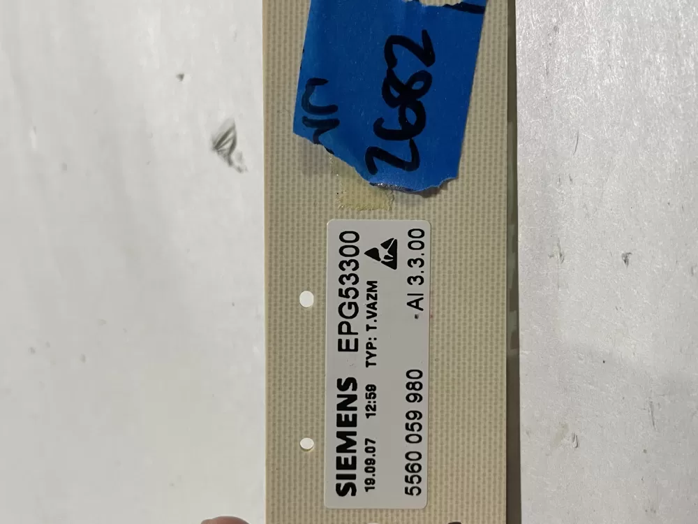 Bosch EPG53300 5600059980 Dishwasher Control Board AZ186719 | Wm2682