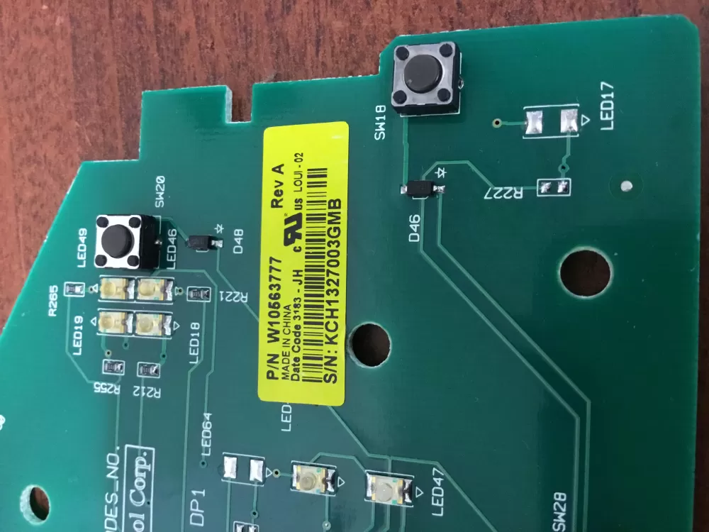 Whirlpool W10563777 Washer Control Board AZ55079 | NR1860
