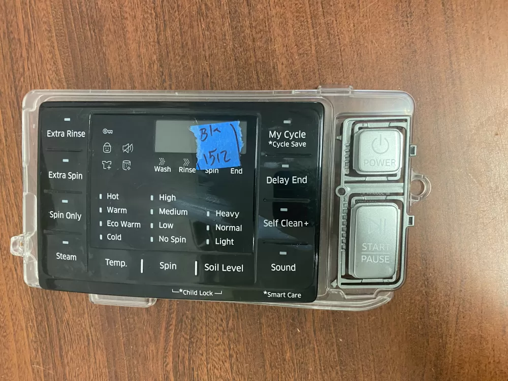 Samsung DC92-01607J DC94-06643A Dryer UI Control Board AZ46784 | BK1512