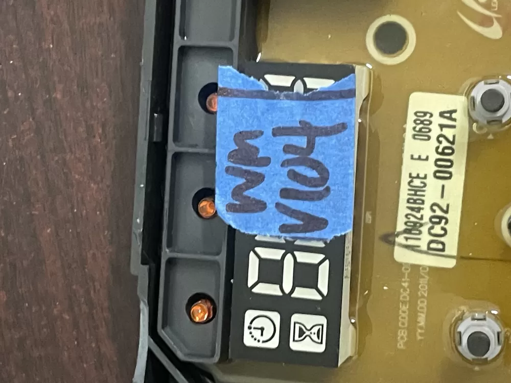 Samsung DC92 00619A Washer Control Board AZ27595 | WMV104
