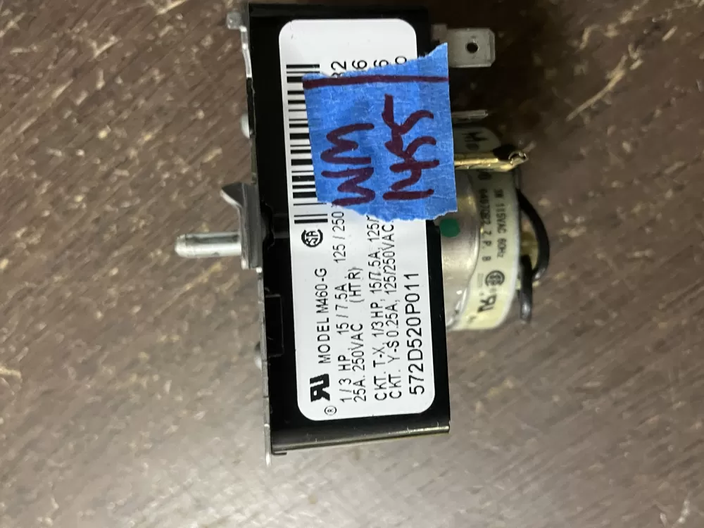 GE 572D520P011 WE4M247 Dryer Timer AZ43747 | Wm1455
