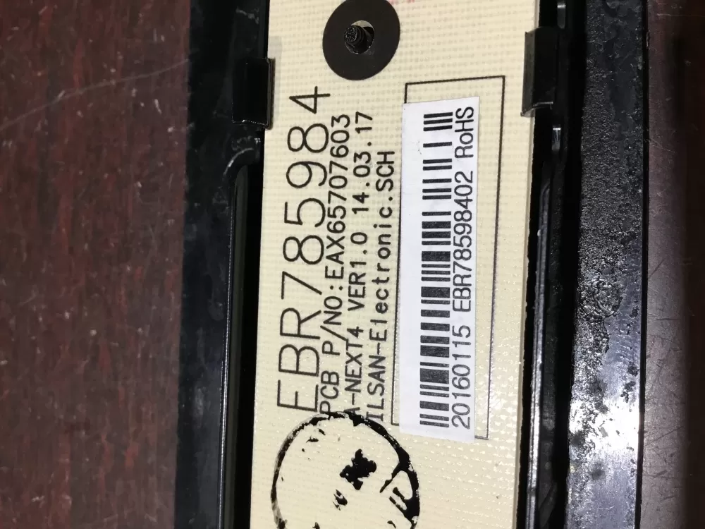 LG REFRIGERATOR CONTROL/DISPLAY BOARD PART # EBR78598402 AZ64743 | NR2097