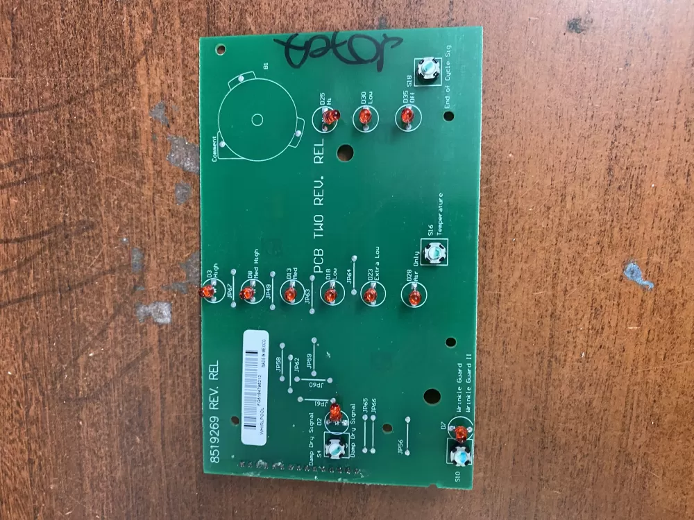 Whirlpool  Kenmore WP8529879  AP6012884  8529879  4438152  8519260  8519269  8530261  PS11746104 Dryer Control Board