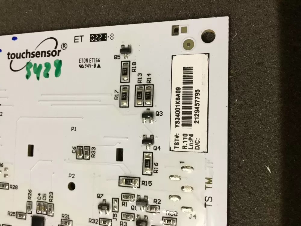 Whirlpool Washer YS344KNB1A02 P34401A2Z LED Touch Sensor AZ99860 | NR90