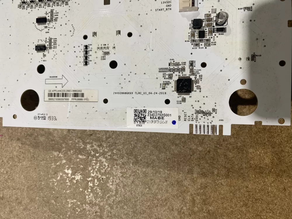 GE 290D2868G002 WE22X32178 AP7034636 Dryer Control Board AZ71461 | BK1916