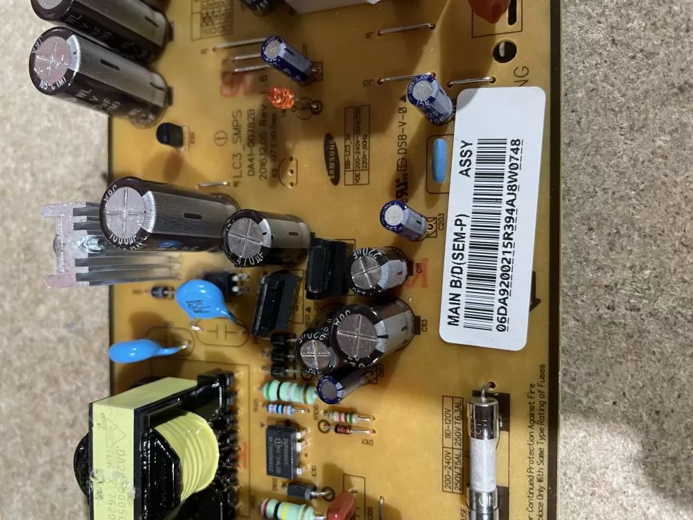 Samsung DA92-00215R Refrigerator Inverter Control Board AZ62041 | KM1885