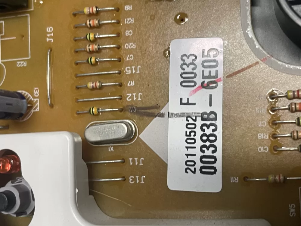 Samsung 00383B 6E05 Washer Control Board AZ22182 | WMV297