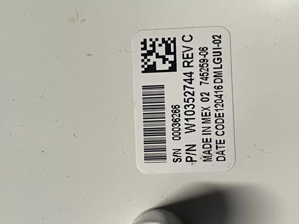 Whirlpool W10269601 W10352744 WPW10352744 Washer Control AZ14754 | V187