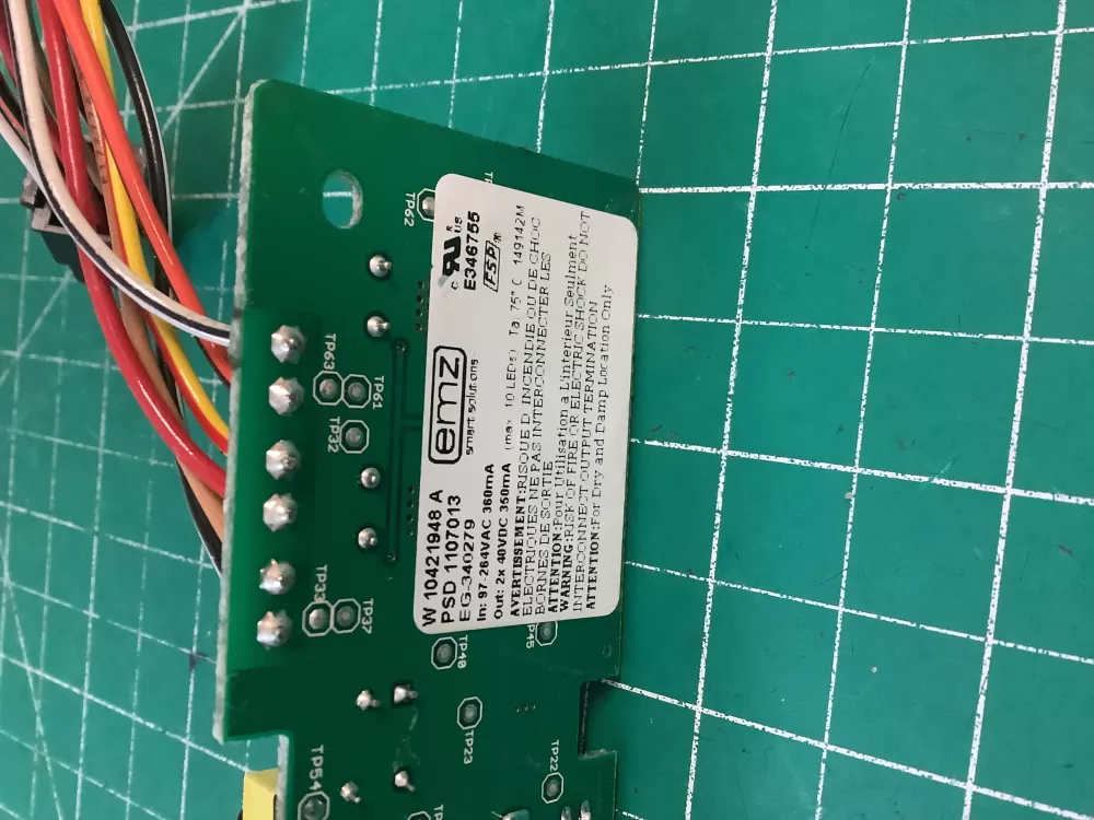 Whirlpool W10306786 Refrigerator LED Inverter Board Box AZ217627 | NR1776