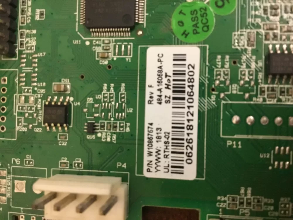 Whirlpool Refrigerator Electronic Control Board W10867574 AZ28941 | NR81