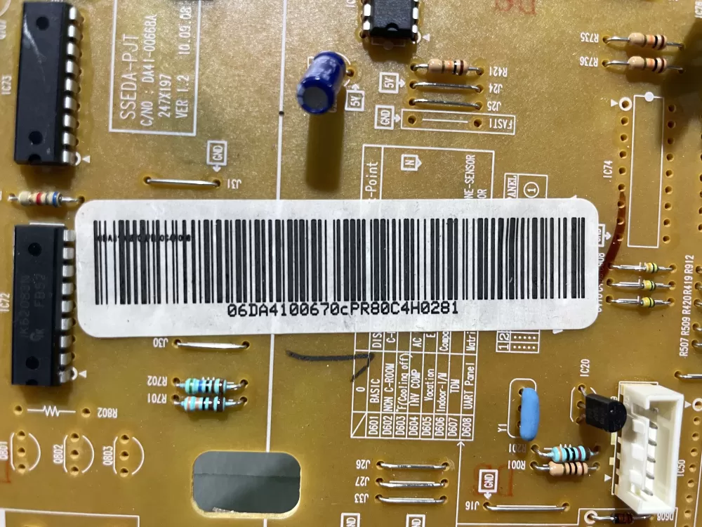 Samsung DA41-00670C DA41-00668A Refrigerator Control Board AZ111625 | Wmv659
