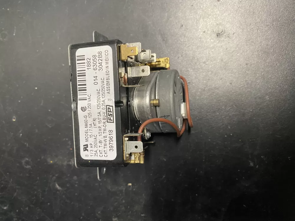 Whirlpool  Amana  Admiral AP6009056 3979618 3979618R 8299783 WP3979618 PS11742198 Dryer Timer