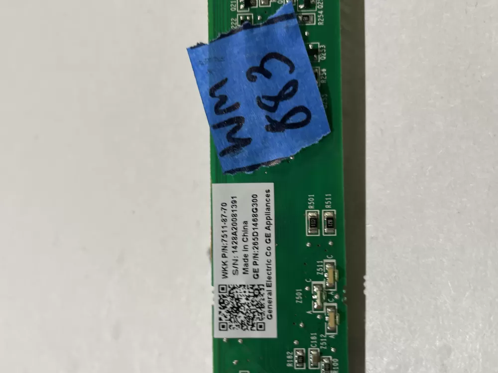 GE WD21X22177 265D1468G300 Dishwasher UI Control Board AZ131487 | Wm883