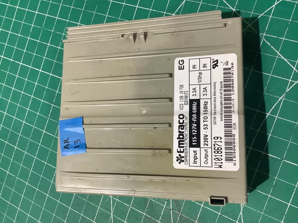 Whirlpool W1089391 Refrigerator Compressor Inverter Control AZ197331 | AR13