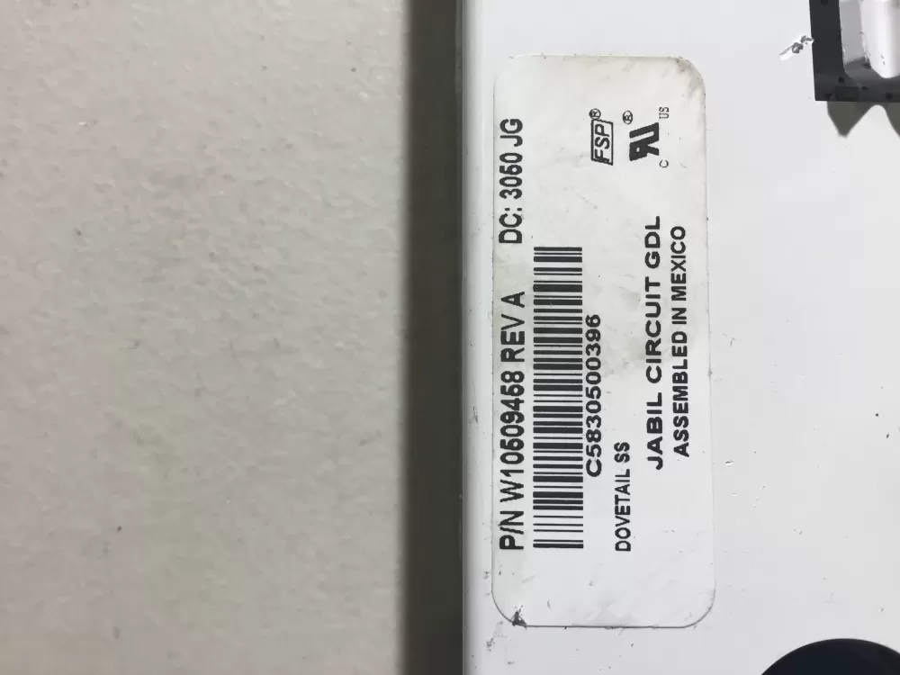 KitchenAid W10509458 WPW10509458 Refrigerator Control Board AZ37627 | NR1409