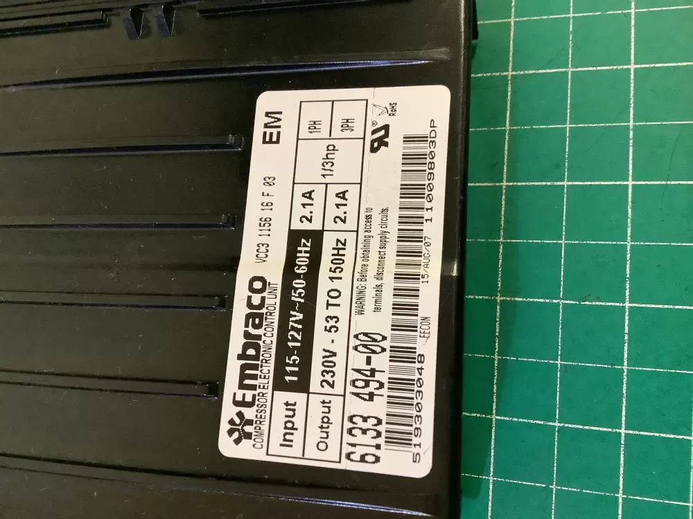 Refrigerator Inverter Compressor Driver Board 0193525048 AZ204354 | NR311